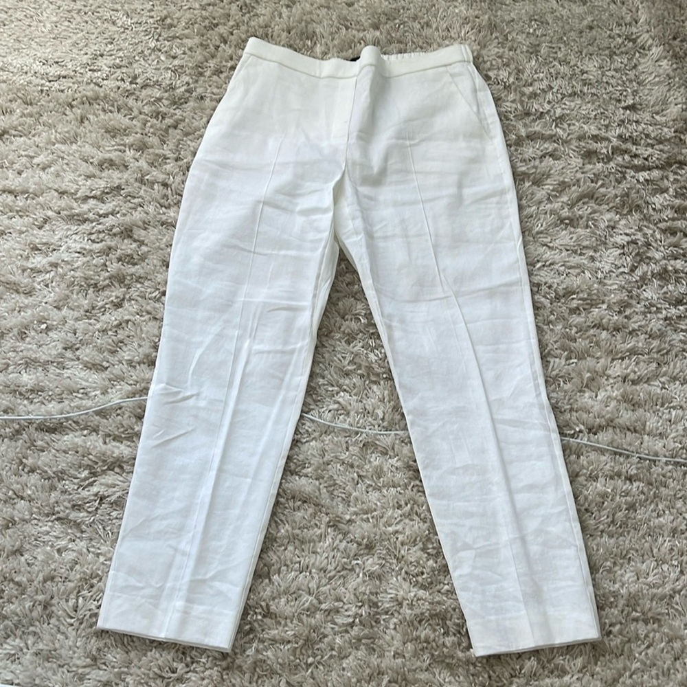 THEORY LINEN STRAIGHT LEG TROUSER NWOT